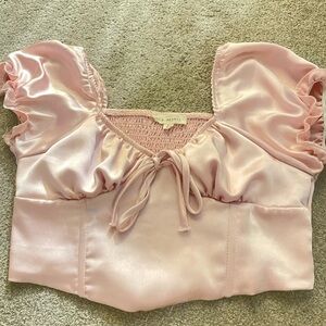 pink corset top